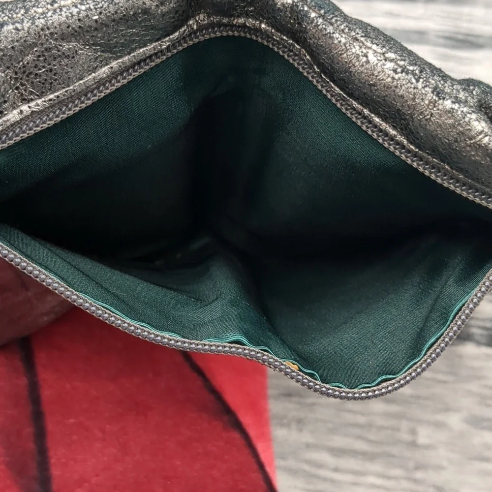Hobo Black And Silver Clutch